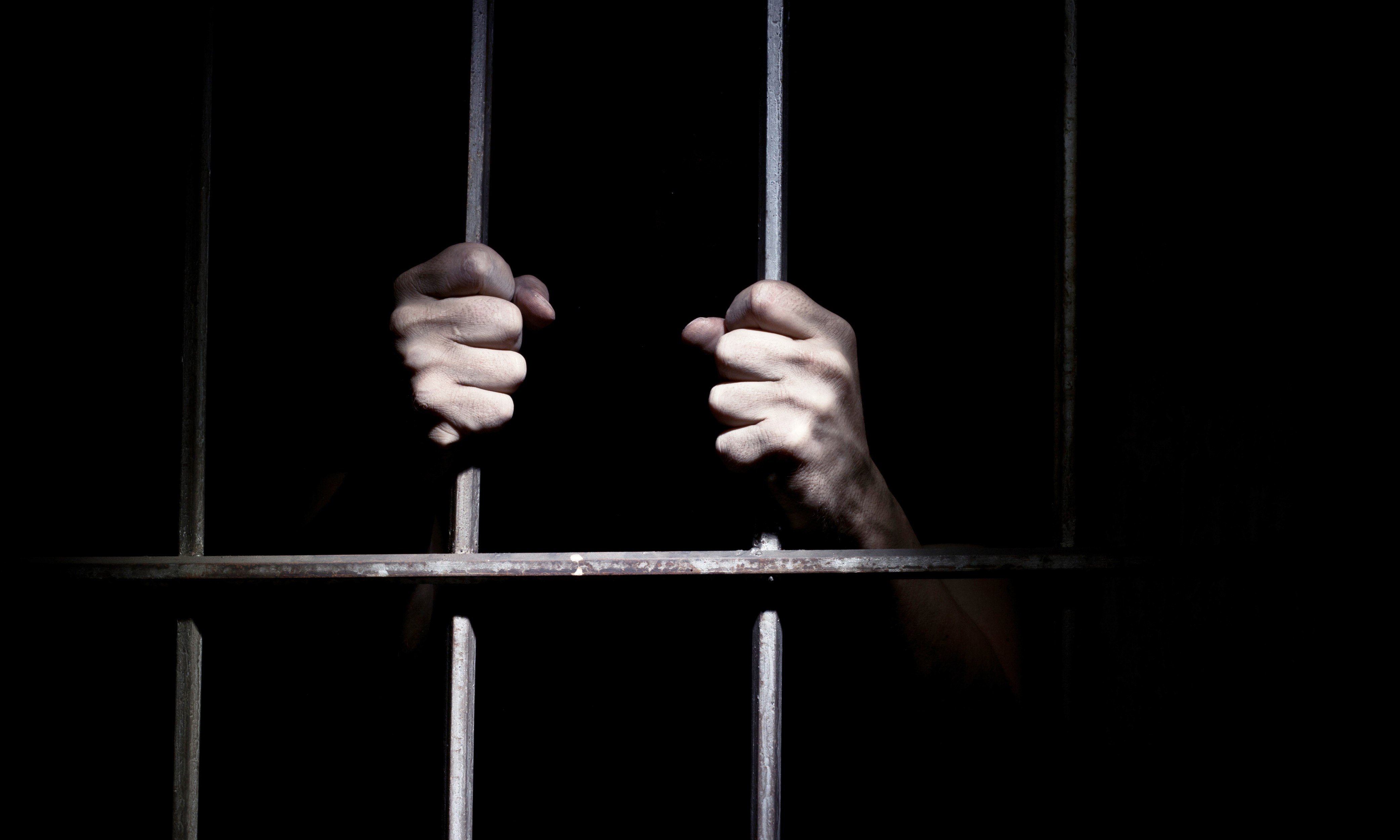Locked steel prisoner