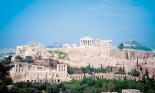 High angle view of Temple of Athena, Athens, Greece