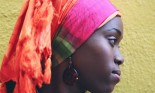 Close-up of a young African woman