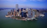 Aerial view of New York City skyline