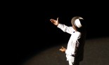 Mexican performer on stage in Merida, Yucatan, Mexico