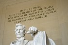 Abraham Lincoln statue at the Lincoln Memorial in Washington, DC