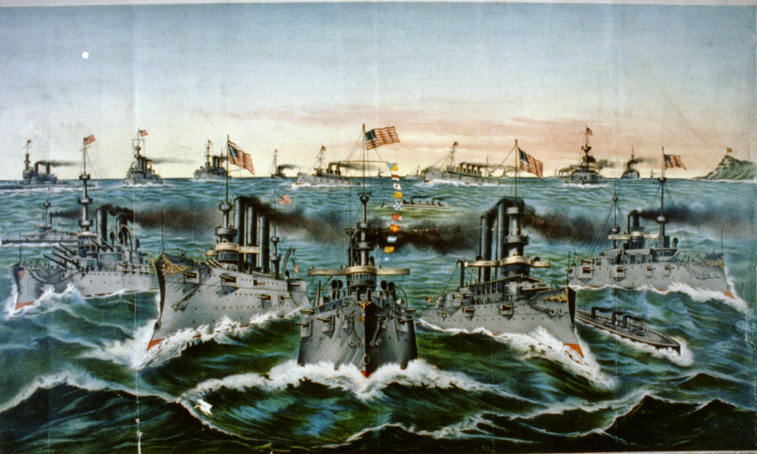 Great White Fleet of ships in Spanish American war