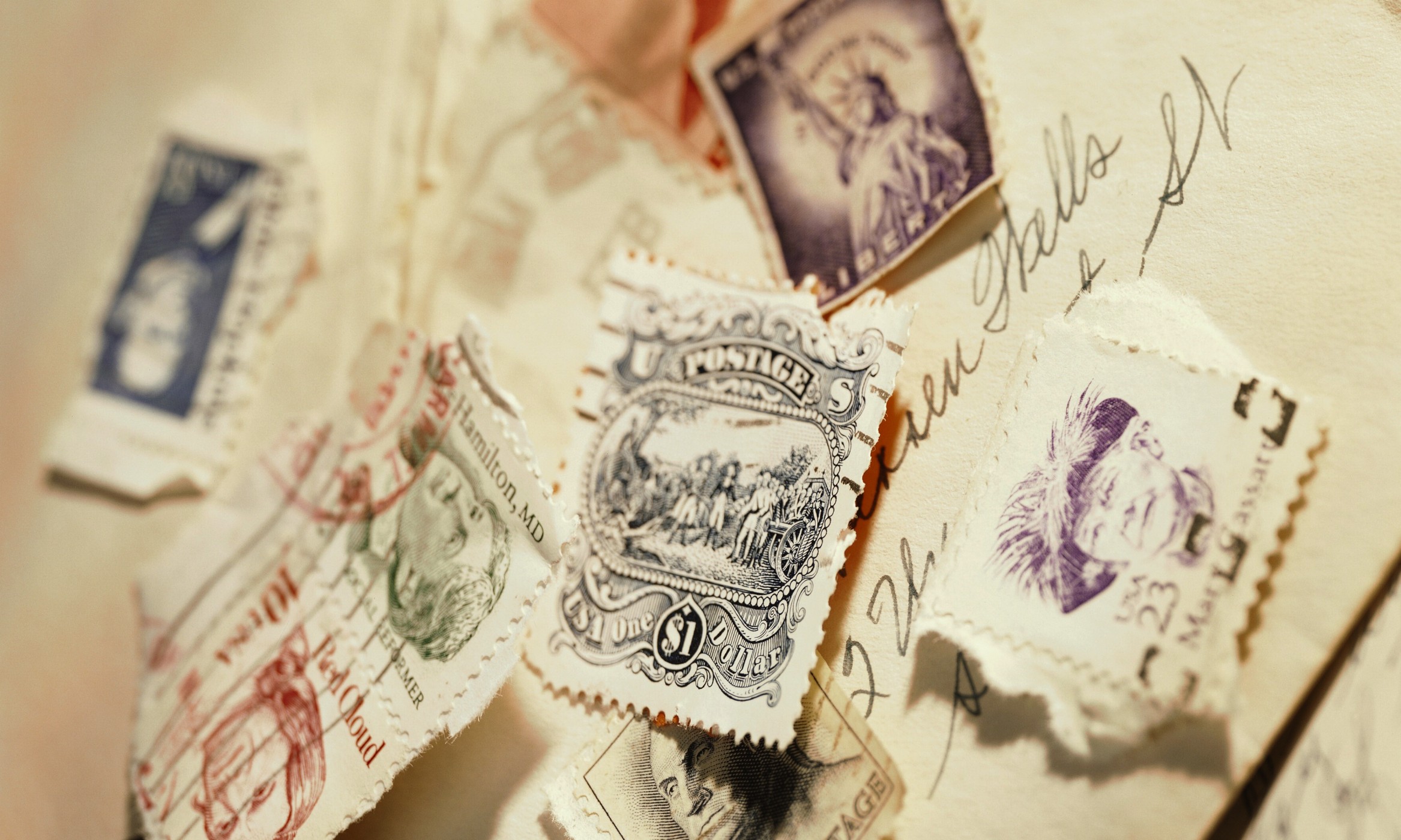 American postage stamps