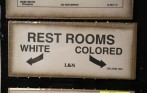 Segregated Rest Rooms Sign, Hart Plaza, Detroit, Michigan