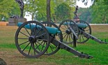 Cannons at the Gettysburg battlefield