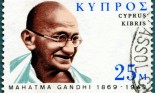 Gandhi stamp portrait