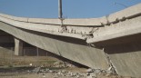 Highway bridge destroyed by the Northridge Earthquake