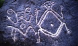 Close-up of Petroglyph