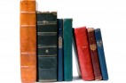 Old leather-bound books