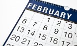 Wall calendar for February