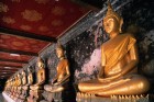 Row of Golden Buddhas