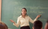 Spanish teacher talking to class