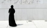 Arabian woman outside a mosque