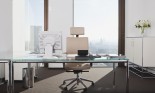 Empty office with modern-style furnishings,