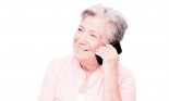 Senior woman talking on a cellphone