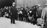 Immigrants going to Ellis Island