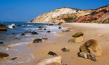 Gay Head Beach, Martha's Vineyard, Massachusetts, where some descendants of the Wampanoag still live