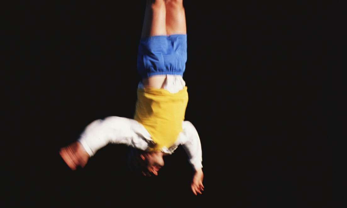 bungee jumper upside down