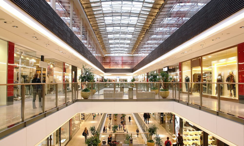Inside of shopping mall