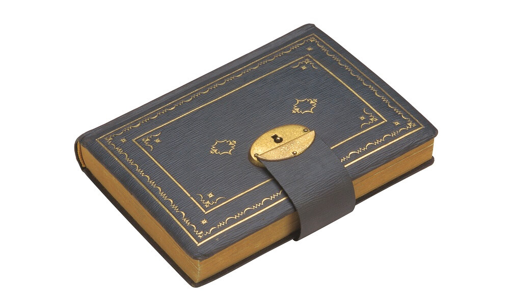 A locked antique diary