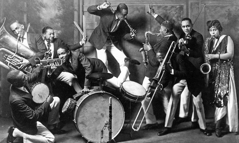 St Louis Cotton Club Band, a jazz band, circa 1925.