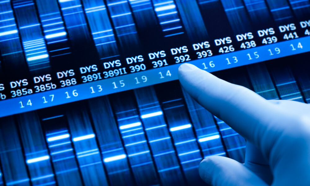 DNA test sequence for research and science