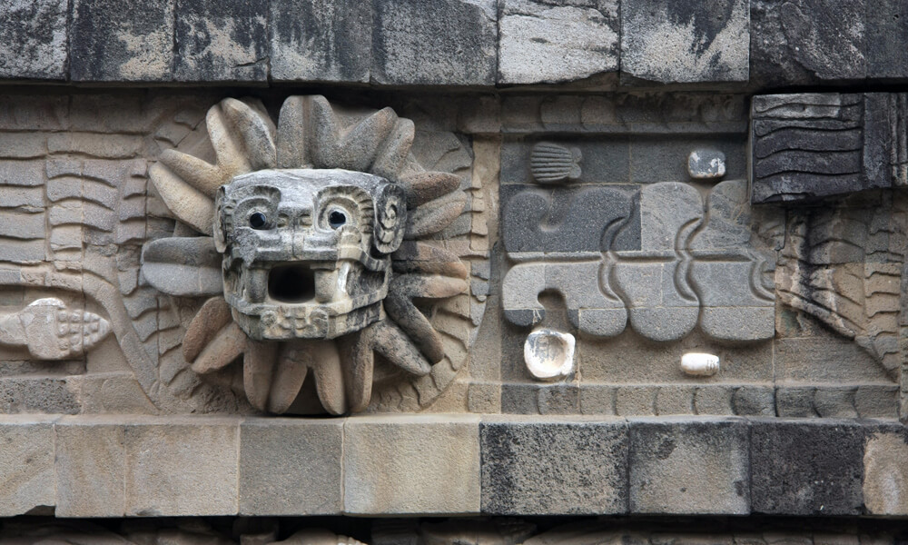 Feathered Serpent at the Temple of Quetzalcoatl