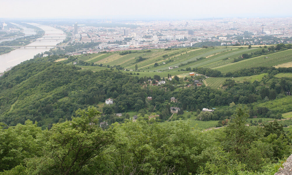 Rolling hills in Austria