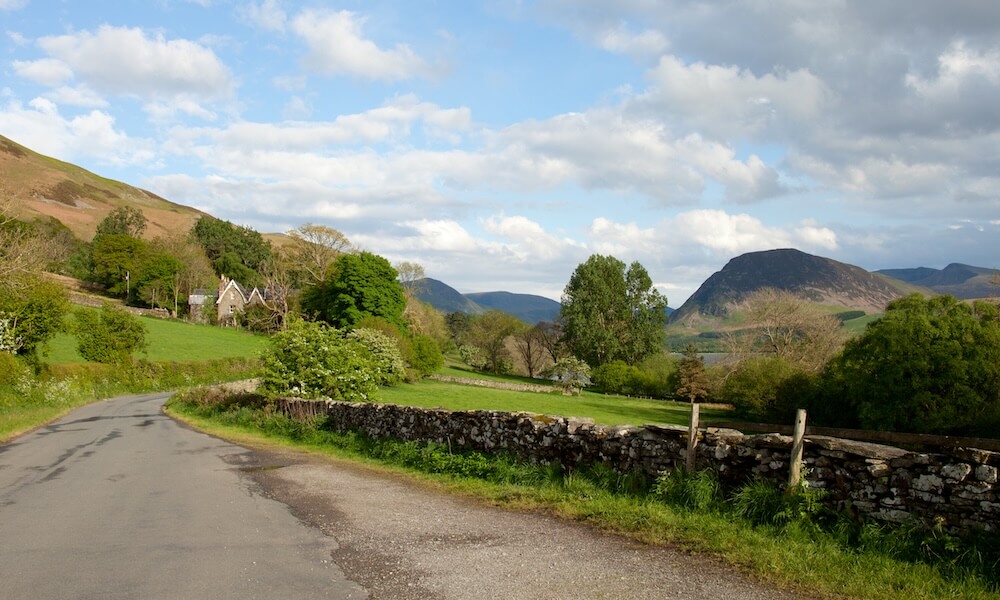 Spring in the English countryside, Cumbria, Lake District