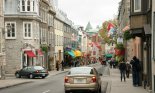 A street scene on the Rue St. Louis, a street in Quebec City, Canada