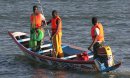 traditional boat fishing, nets, colorful boats, bays, Dakar, Senegals, Africa