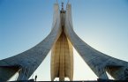 Algeria, Algiers, Martyrs Monument, low angle view