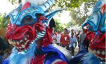 Dominican Republic, 02/23/03, carnaval, masks, costumes, celebrations, parades, festivals, carnivals, Hispanic, People