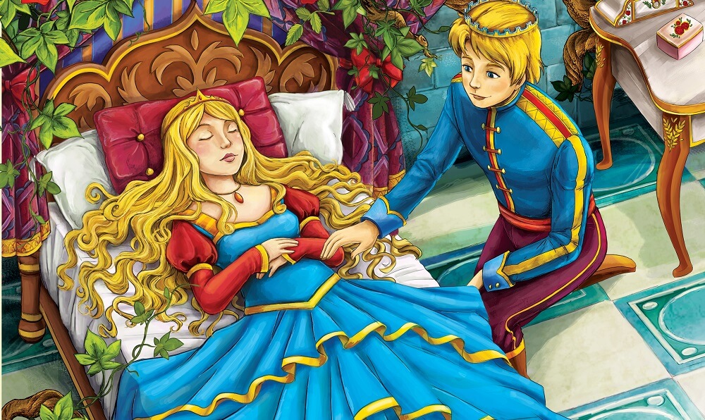 The sleeping beauty - Prince or princess - castles - knights and fairies - illustration for children