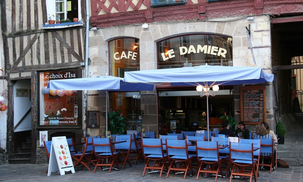 cafes, restaurants, commerce, France, Europe, Rennes