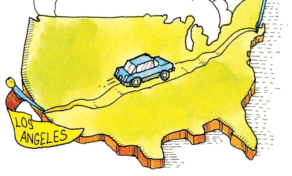 From West to East: L.A. to Boston by car