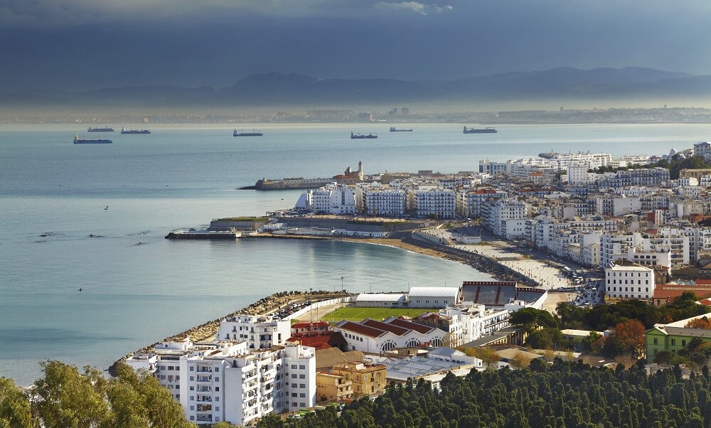 Harbor in Algiers, Algeria