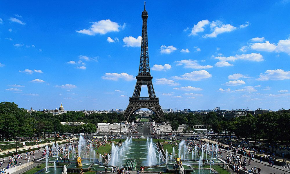 Eiffel Tower and Champ-de-Mars