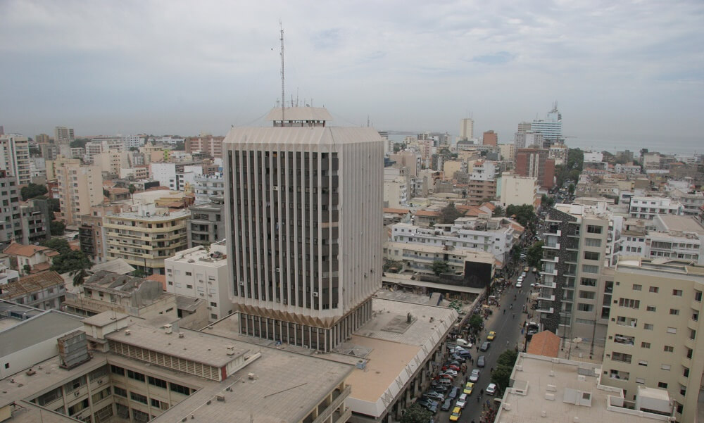 cities, aerial views, Dakar, Senegal, Africa