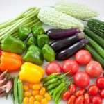Group of summer vegetables