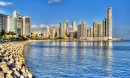 Panama City skyline and the Panama Bay