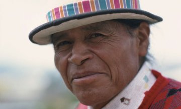 Portraits Man Wearing Hat in Ecuador