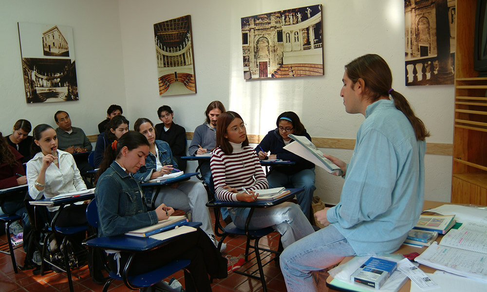 University campus classroom