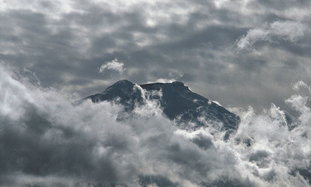 Summit of Mt Cotopaxi, Ecuador, South America